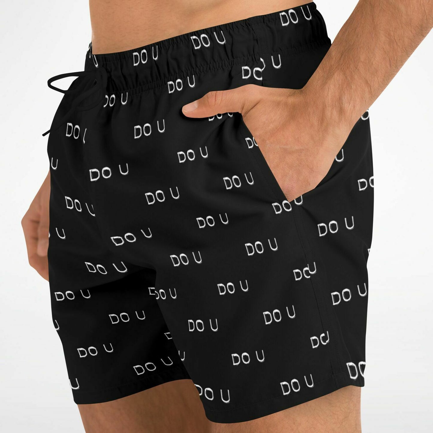 DO U Bigger print Swim Trunks Men - AOP