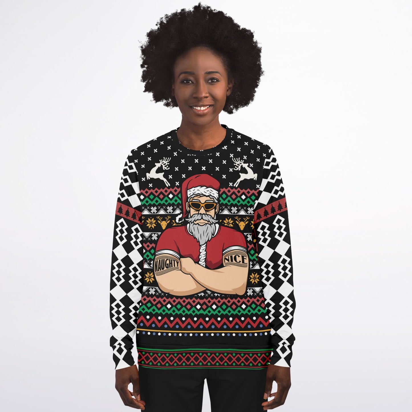 Santa Bouncer Ugly Christmas Sweatshirt