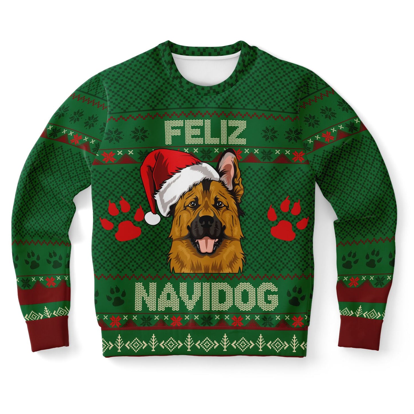 Feliz Navidog - German Shepherd Ugly Christmas Sweatshirt