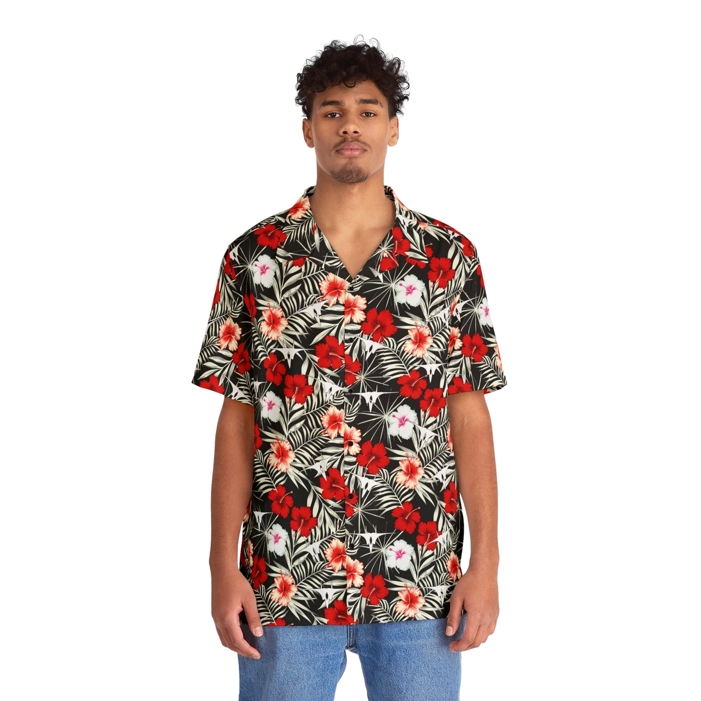JUST THE JET 131st Fighter Squadron Men's Hawaiian Shirt