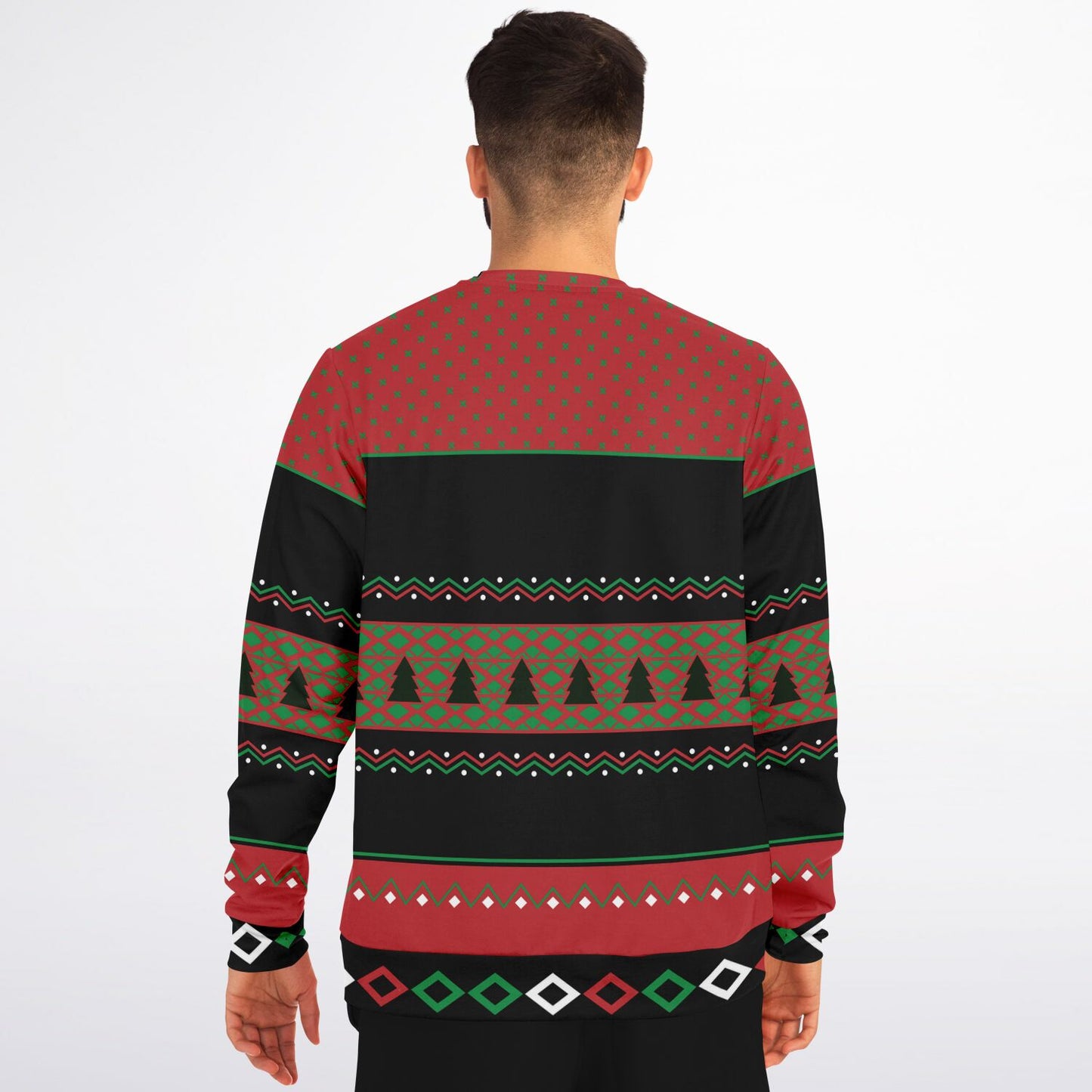 White and Red Christmas Ugly Christmas Sweatshirt