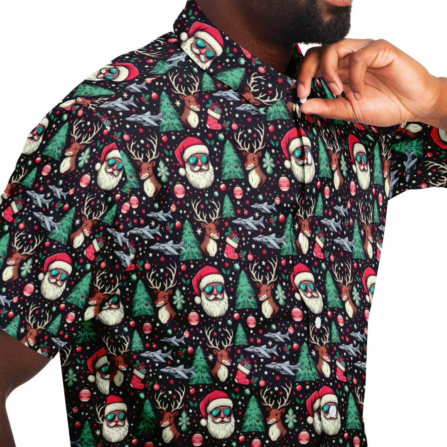 AV-8B Harrier Christmas 2023 Button Down Shirt