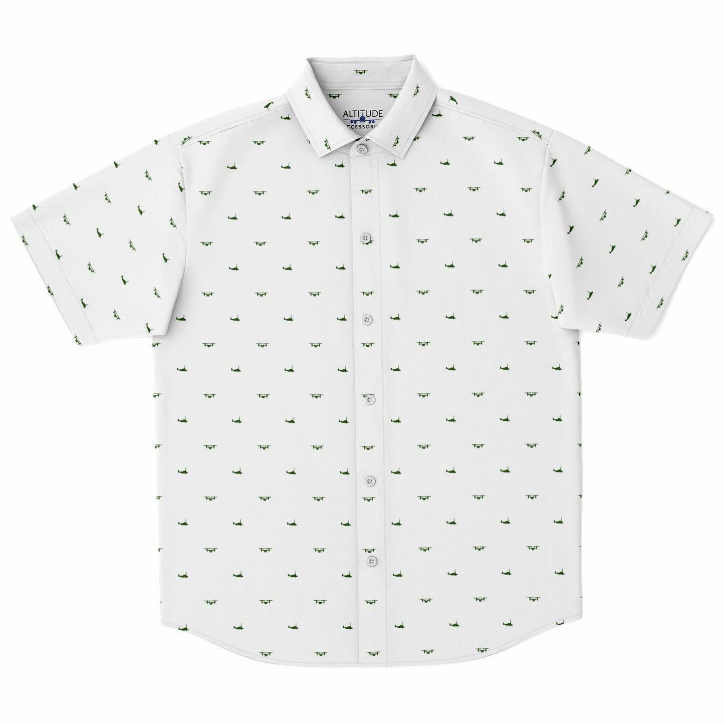 Osprey #61 planes Short Sleeve Button Down Shirt