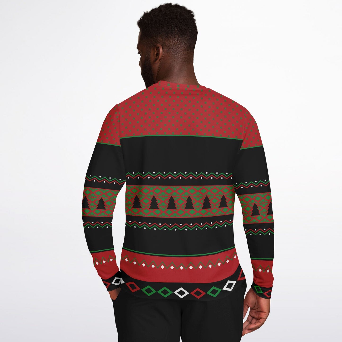 White and Red Christmas Ugly Christmas Sweatshirt
