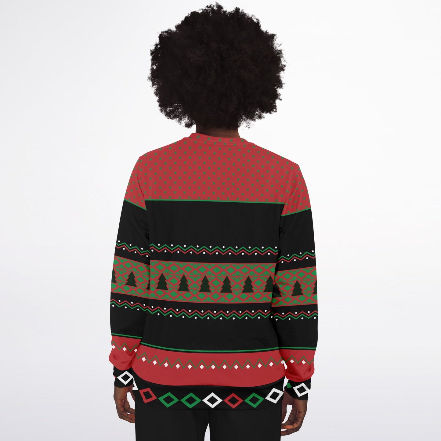 White and Red Christmas Ugly Christmas Sweatshirt
