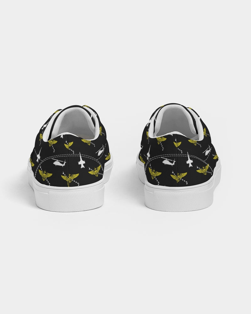 F-18D and MH-60S Pilot black Women's Lace Up Canvas Shoe