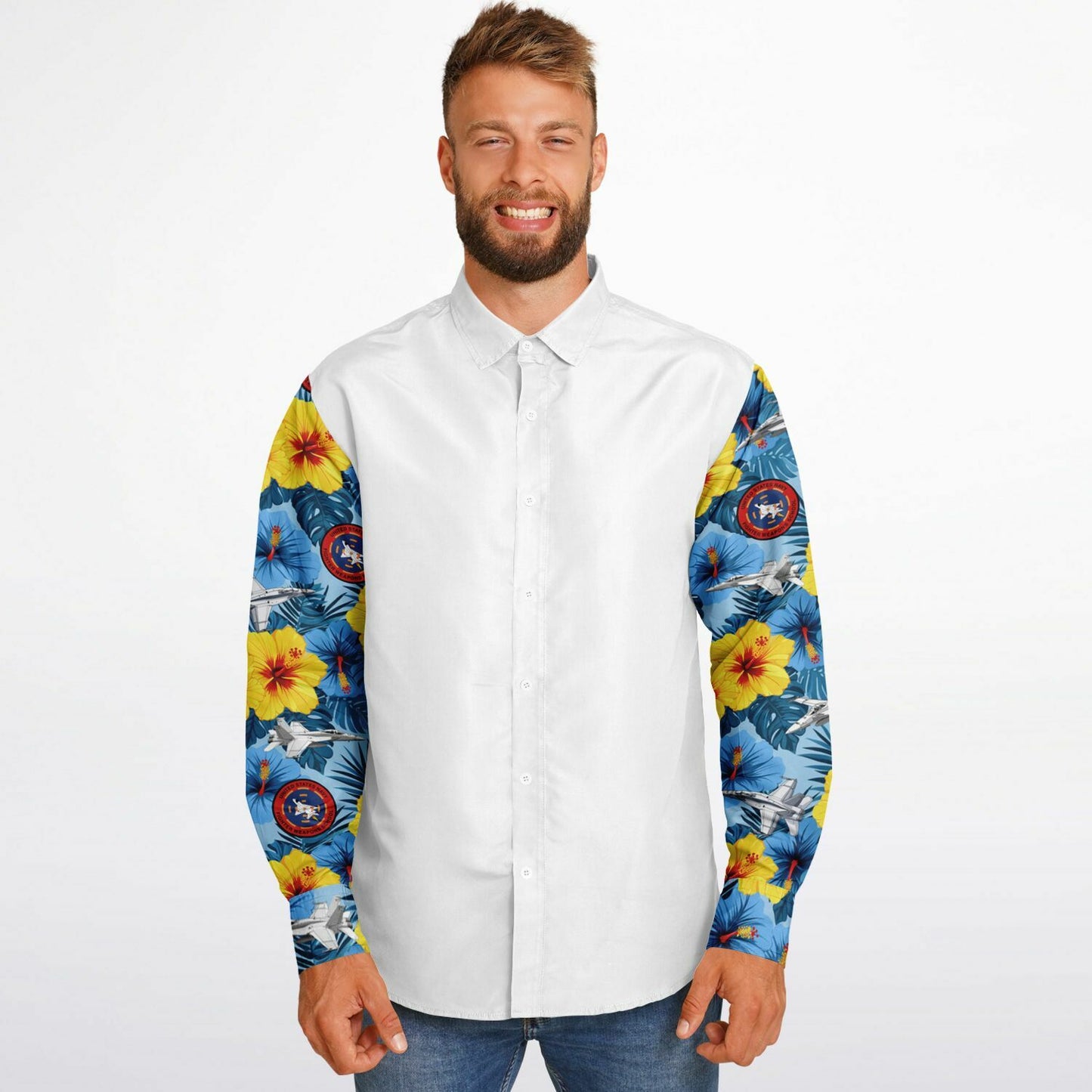 TOPGUN Party Long Sleeve Button Down Shirt