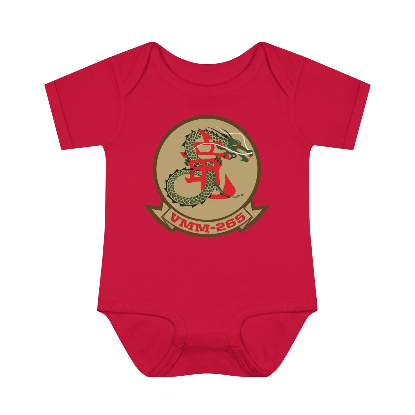 VMM-265 'TAN LOGO' Baby Onesie
