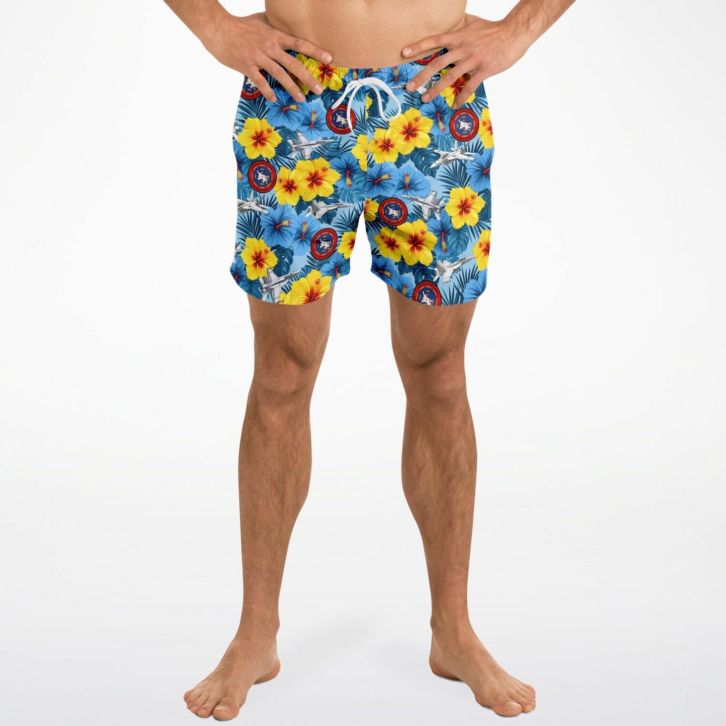 TOPGUN Men's Hawaiian Swim Trunks Swim Trunks