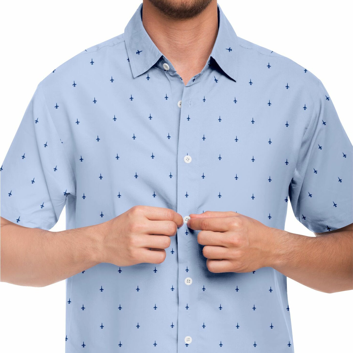 F-5 Tiger #63 planes and #23 Short Sleeve Button Down Shirt - AOP