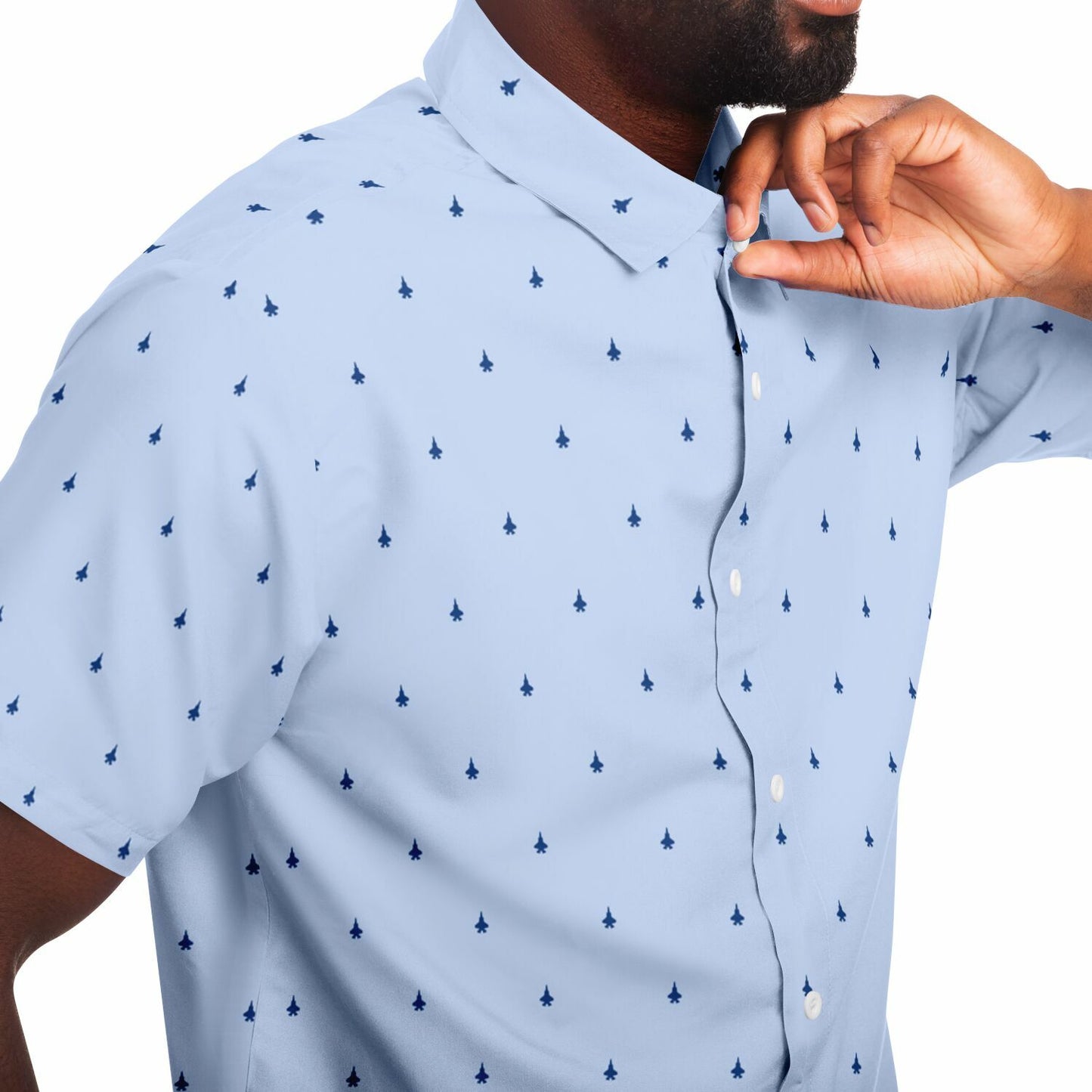 F-35B #23 and #63 jets no stroke Short Sleeve Button Down Shirt - AOP