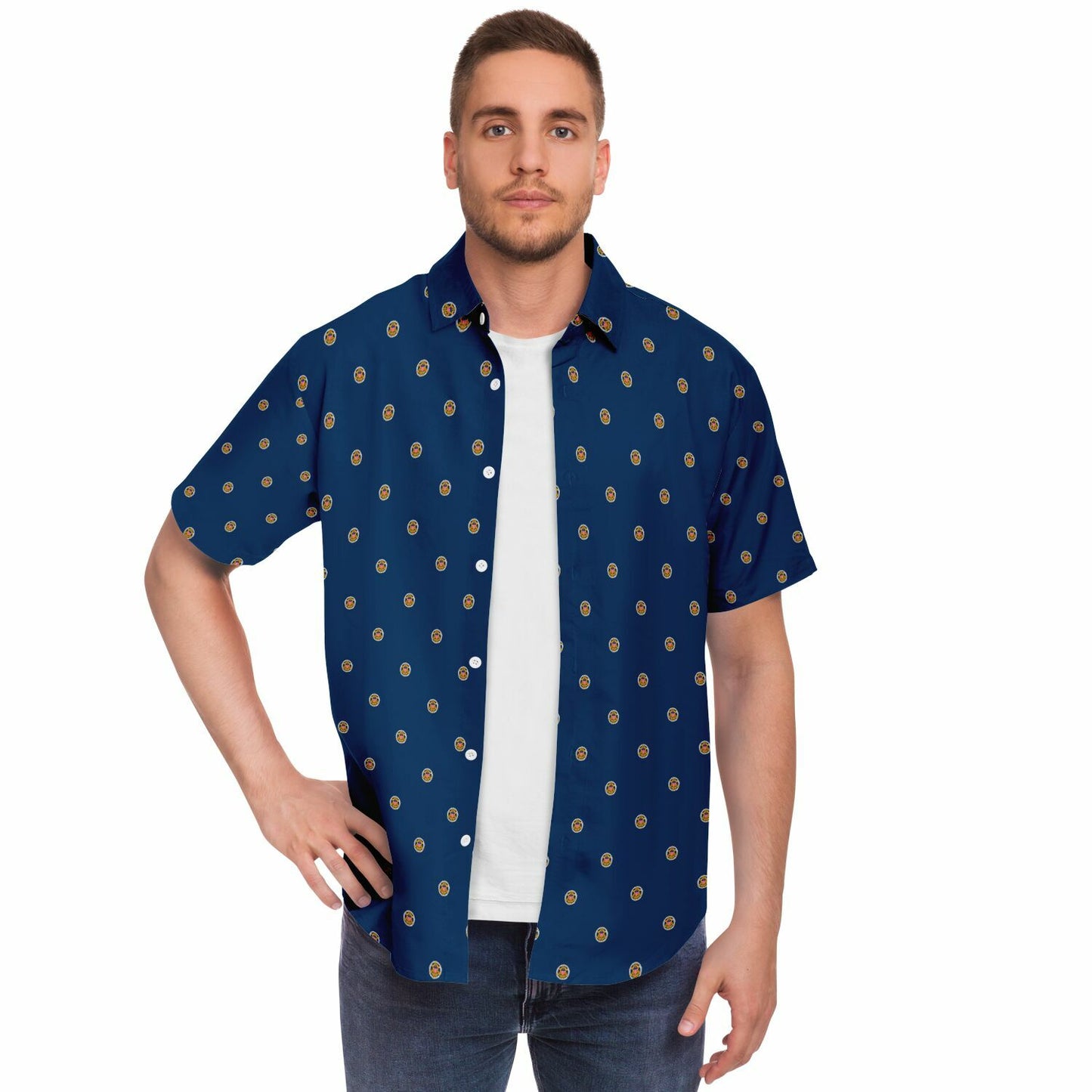 J-7 Joint Chiefs of Staff Short Sleeve Button Down Shirt - AOP sample no order