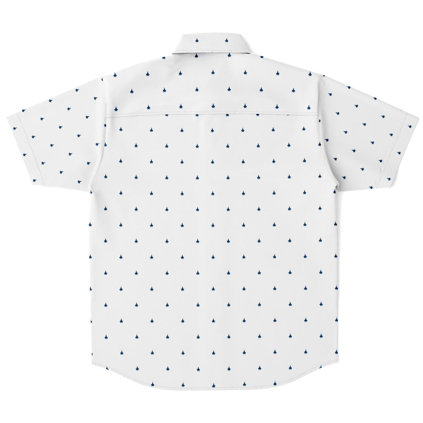 F-22 white with #64 jets Short Sleeve Button Down Shirt