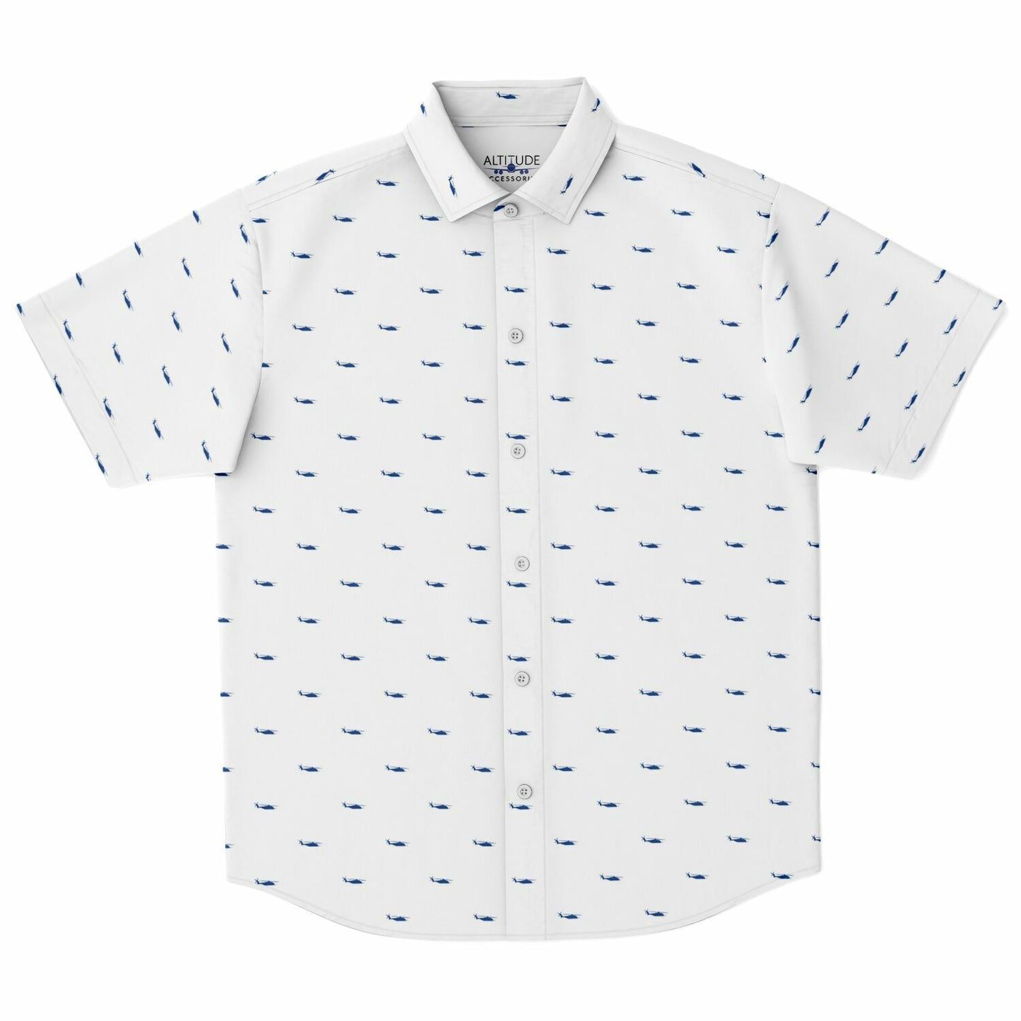CH-53E #63 and white Short Sleeve Button Down Shirt - AOP