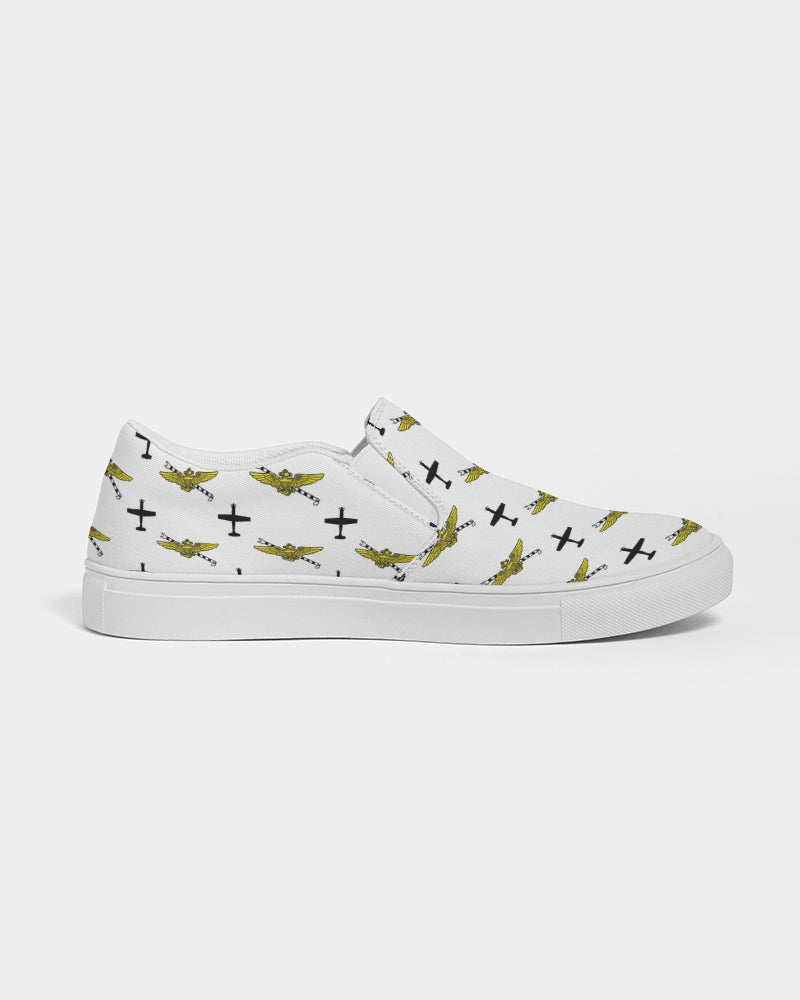 T-6A and Pilot Wings TAILHOOK Men's Slip-On Canvas Shoe