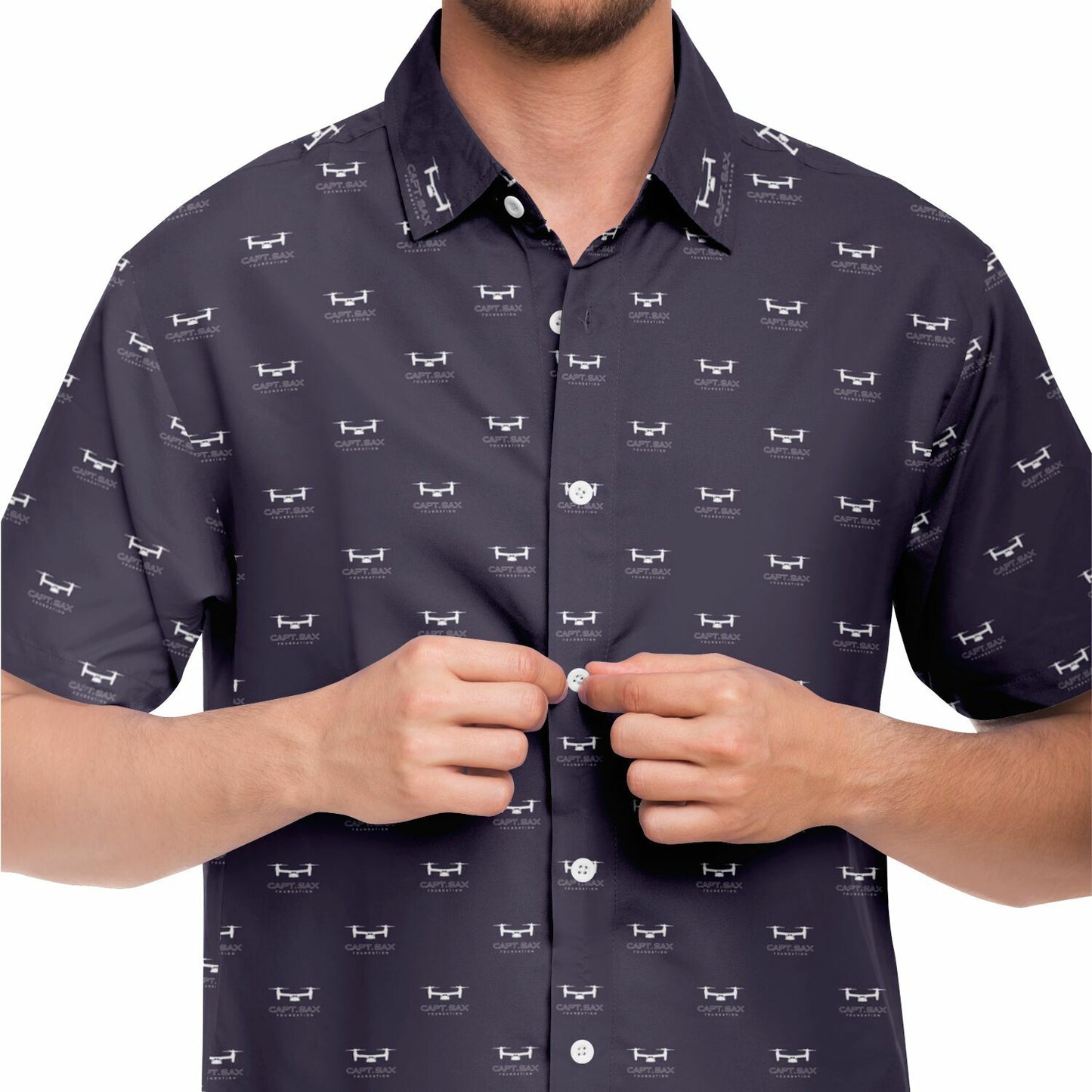 CAPT. SAX FOUNDATION Short Sleeve Button Down Shirt