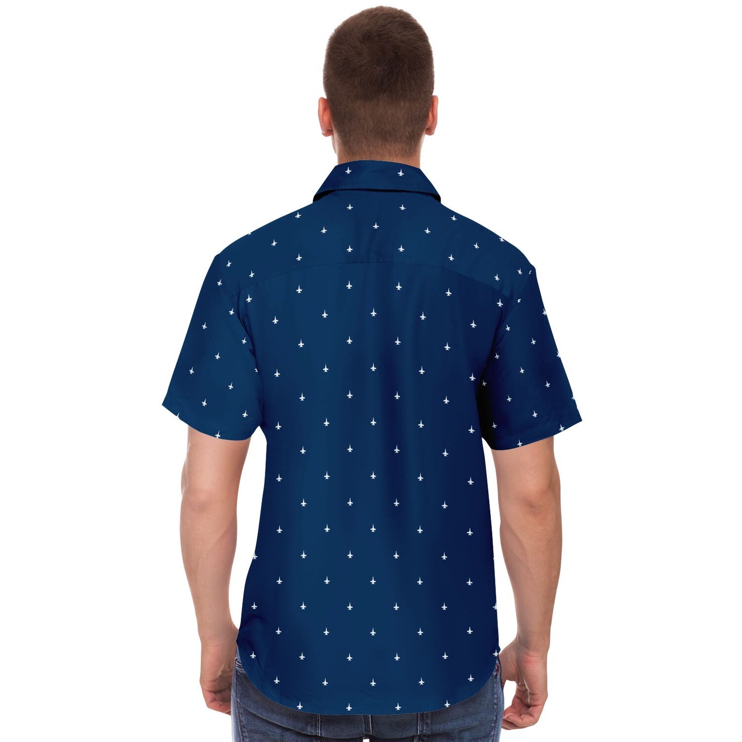 Large Mens Subtle BD Shirt #64 shirt and white F-18C