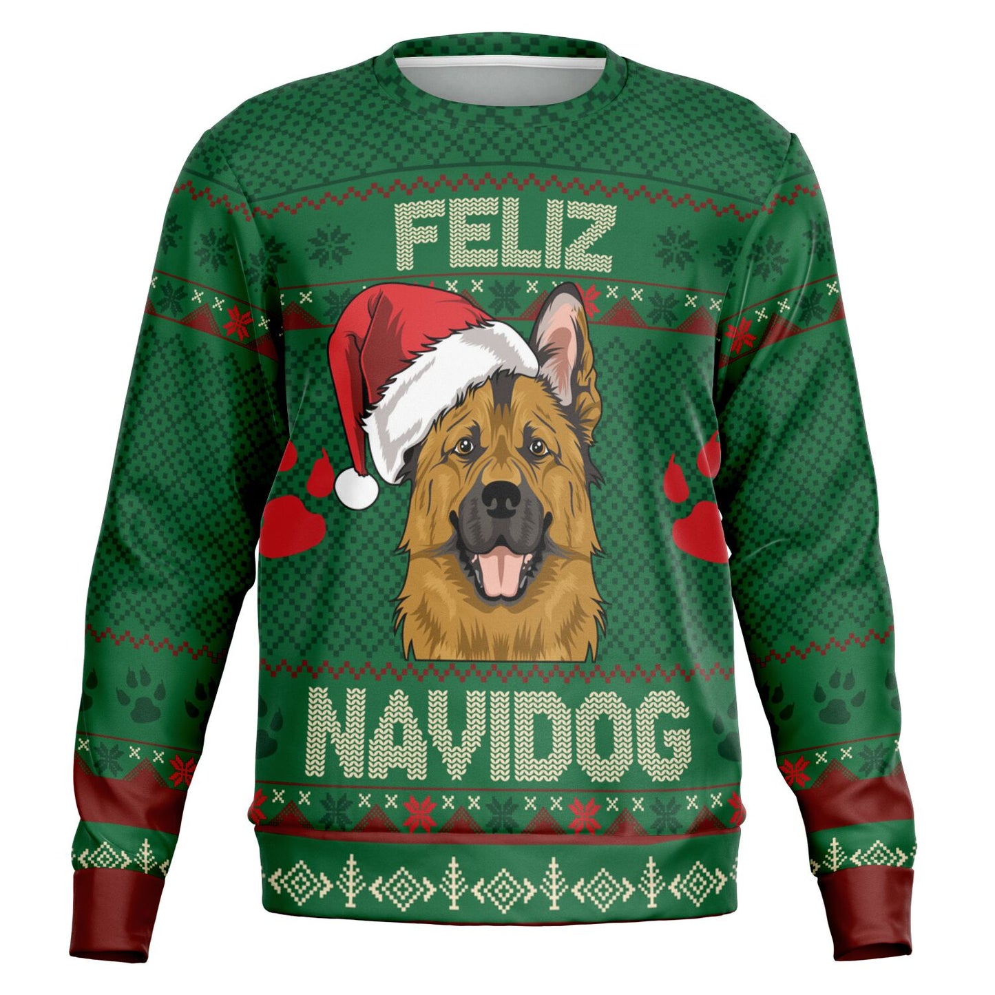 Feliz Navidog - German Shepherd Ugly Christmas Sweatshirt