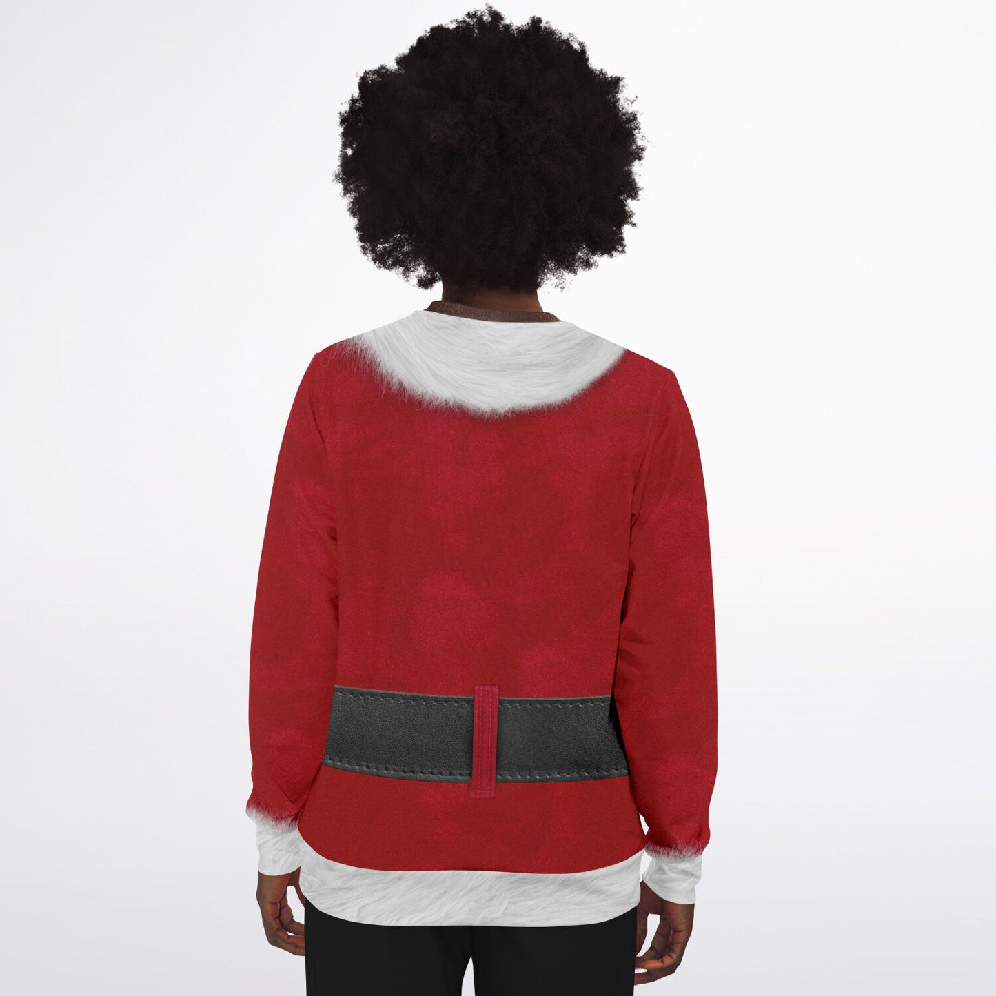 Fit Santa - African American Ugly Christmas Sweatshirt