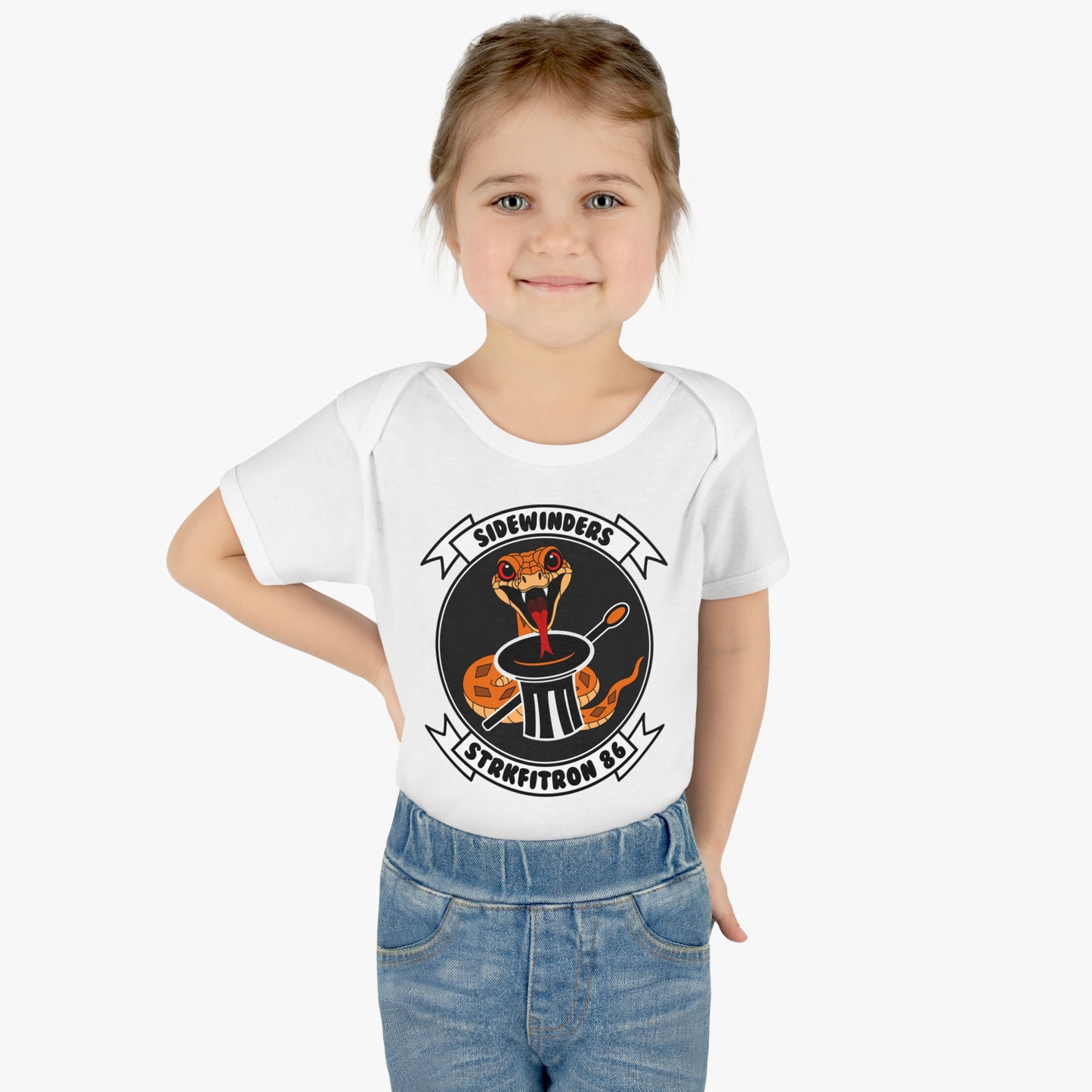 VFA-86 "Baby Snake Logo" Infant Baby Onesie