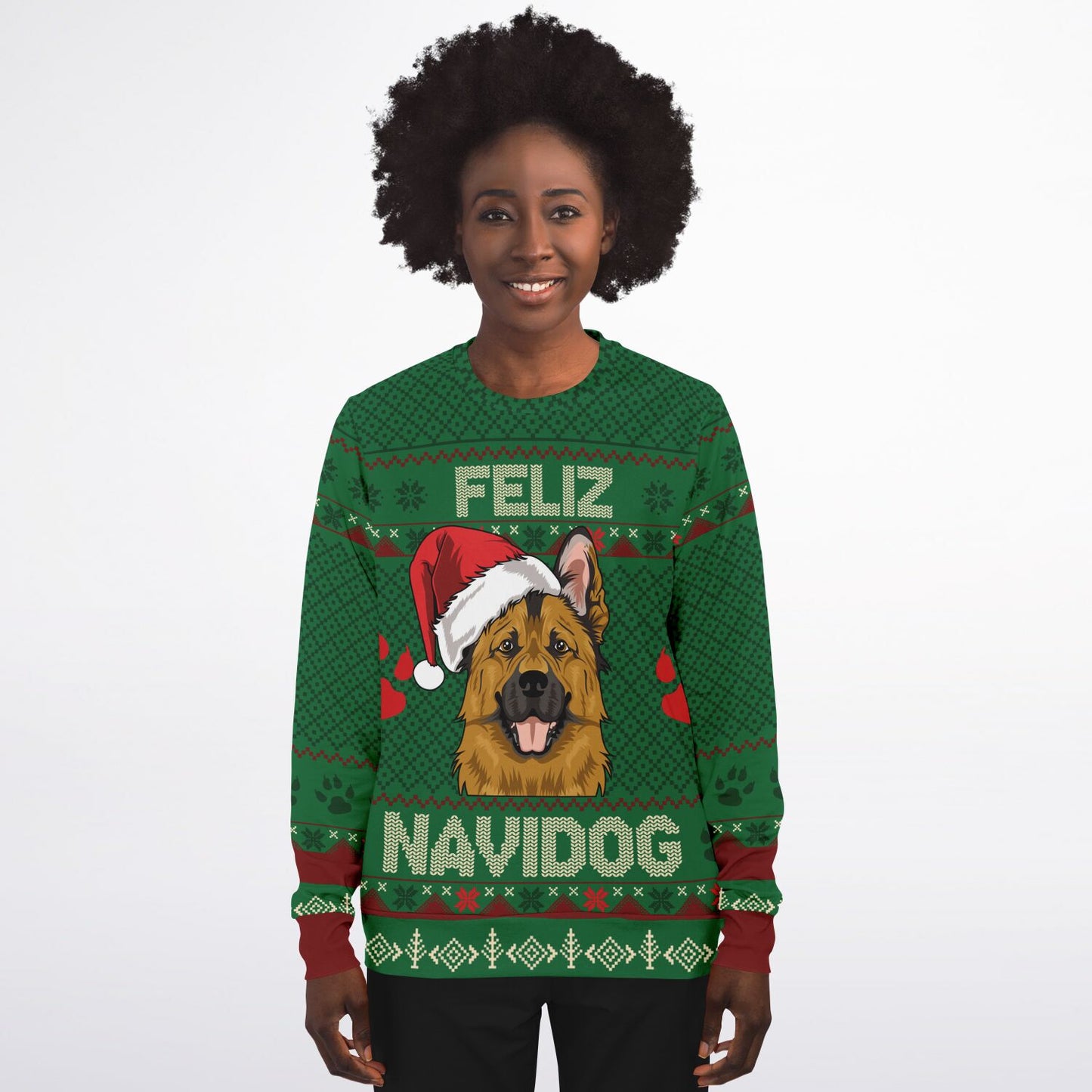Feliz Navidog - German Shepherd Ugly Christmas Sweatshirt