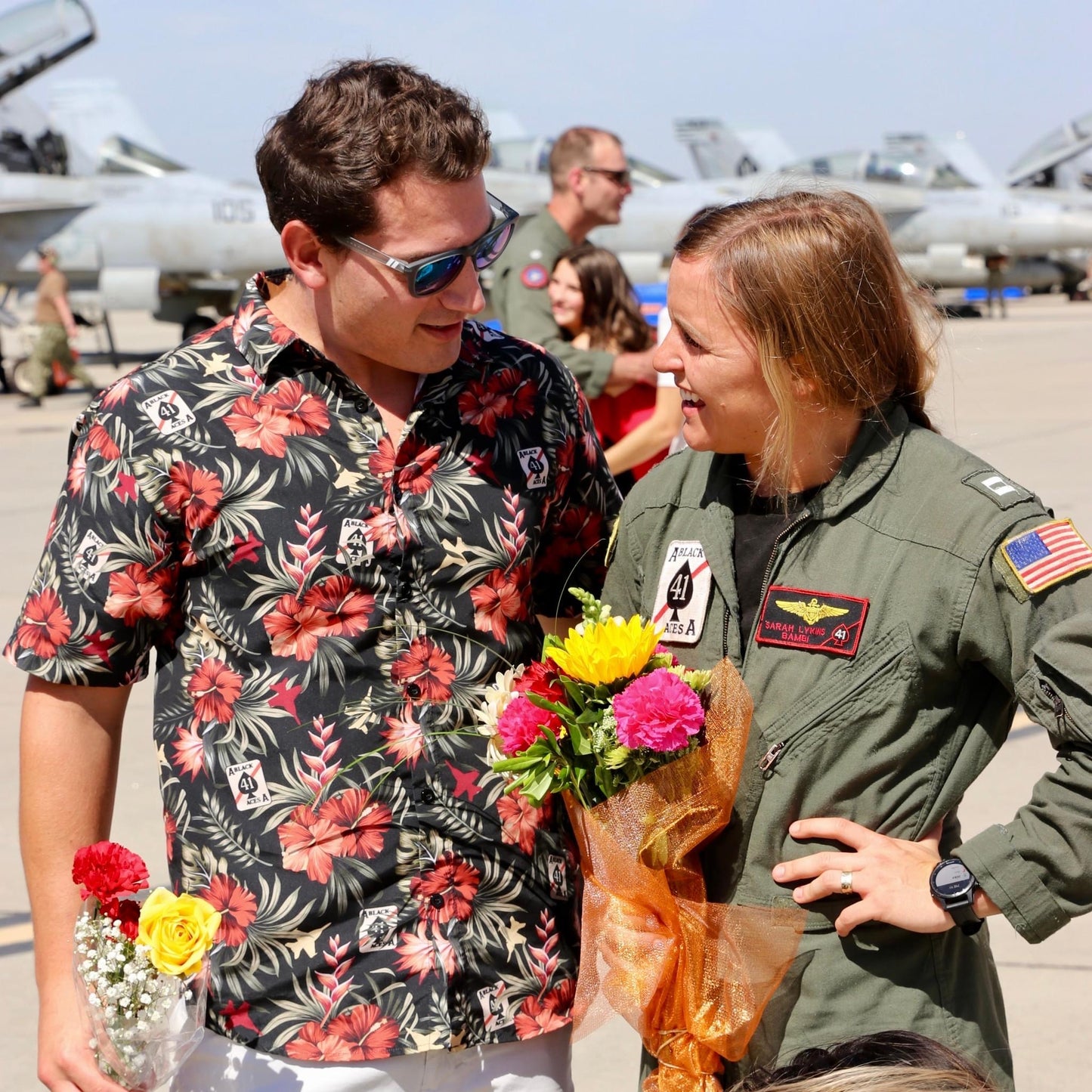 VFA-41 Black Aces 'Hawaiian' Button Down Shirt.