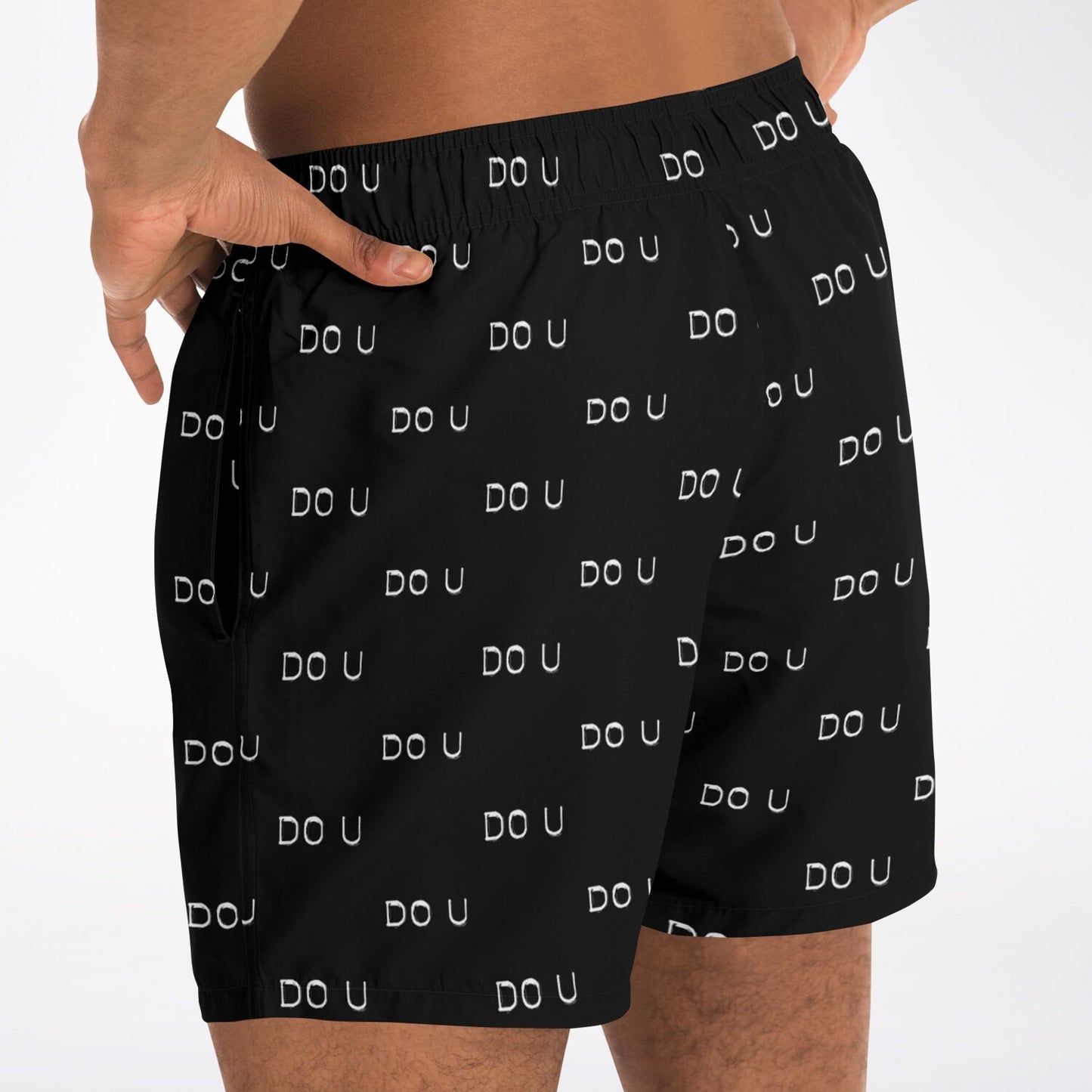 DO U Bigger print Swim Trunks Men - AOP
