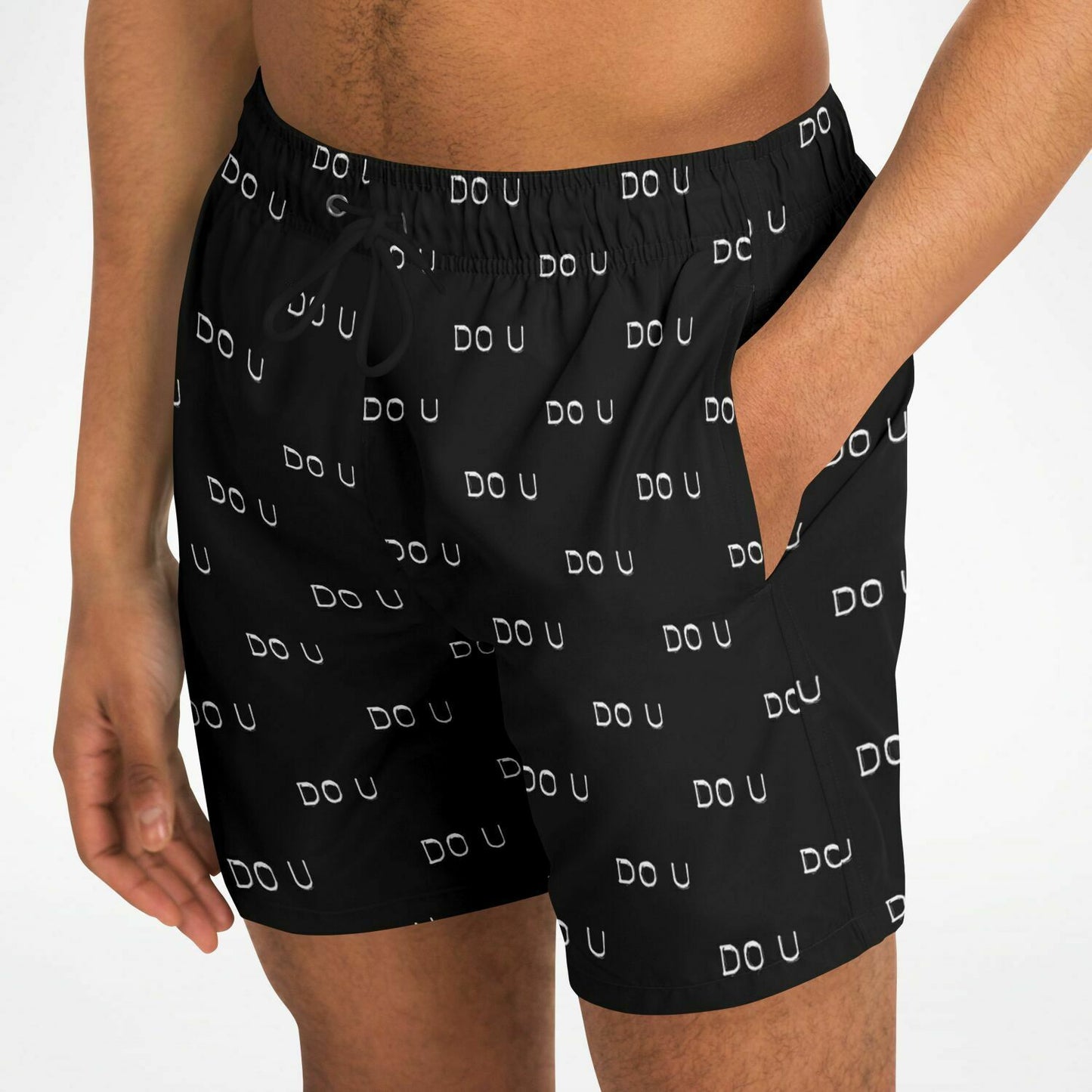 DO U Bigger print Swim Trunks Men - AOP
