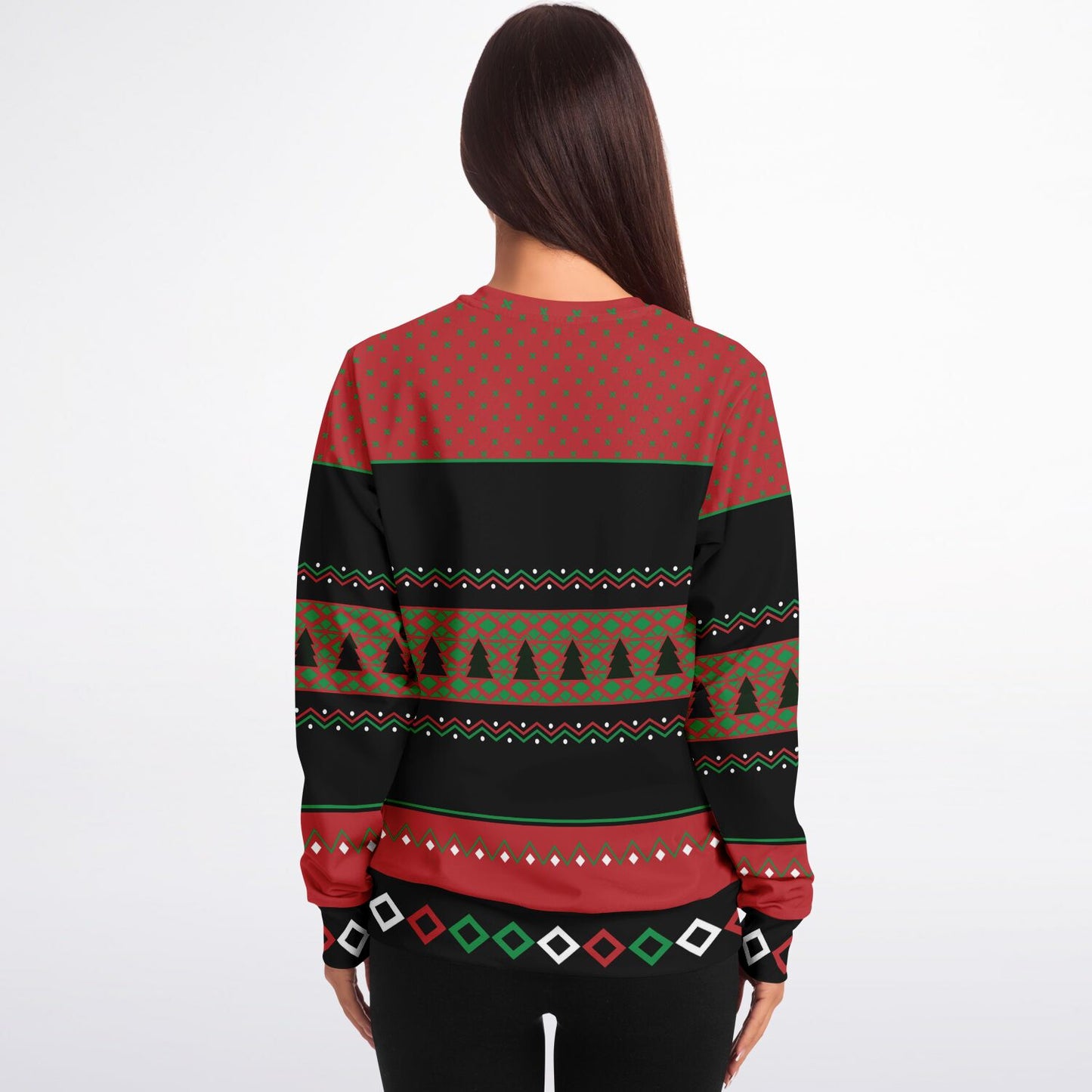 White and Red Christmas Ugly Christmas Sweatshirt