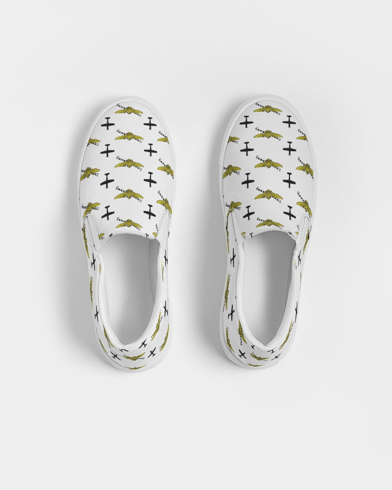 T-6A and Pilot Wings TAILHOOK Men's Slip-On Canvas Shoe