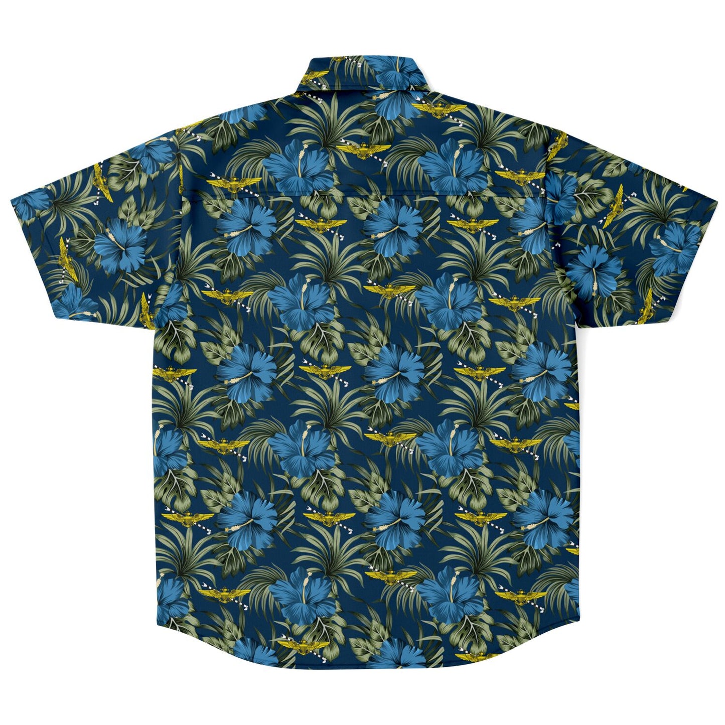 Tailhook 2024 PILOT Blue Flowers Hawaiian Short Sleeve Button Down Shirt