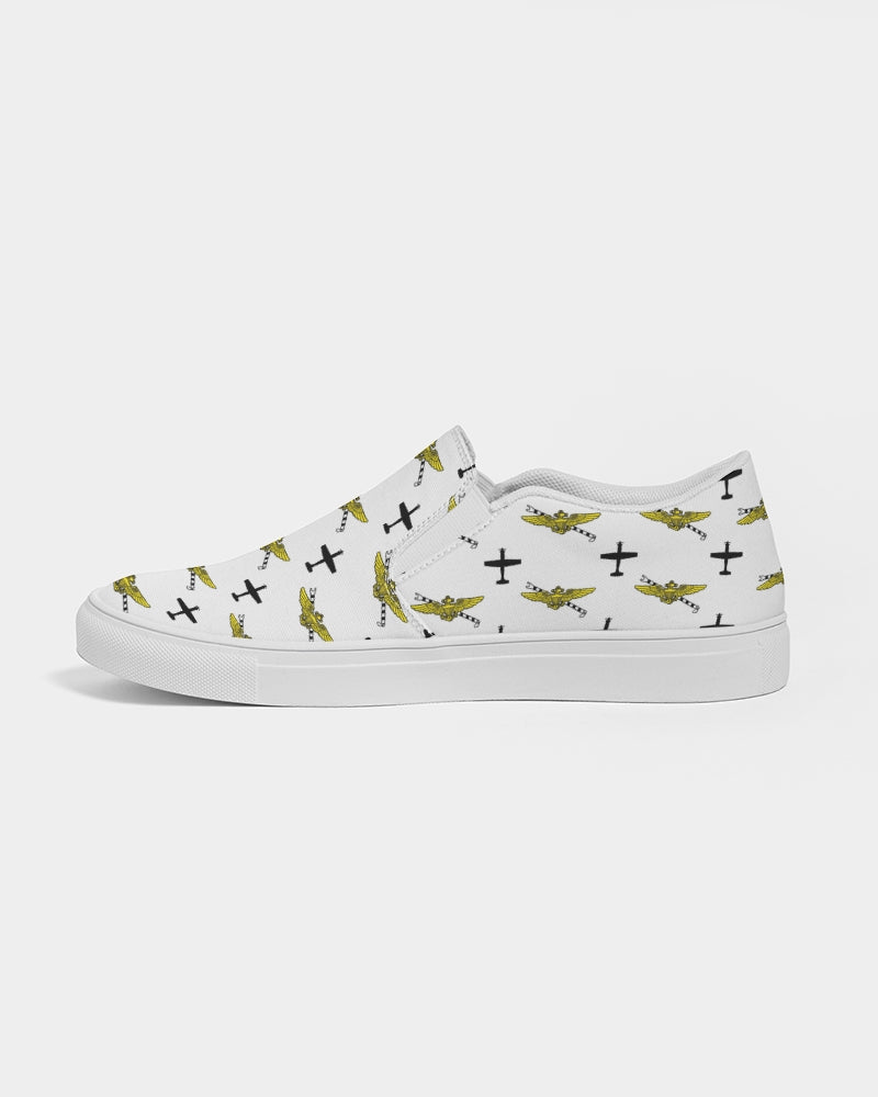 T-6A and Pilot Wings TAILHOOK Men's Slip-On Canvas Shoe