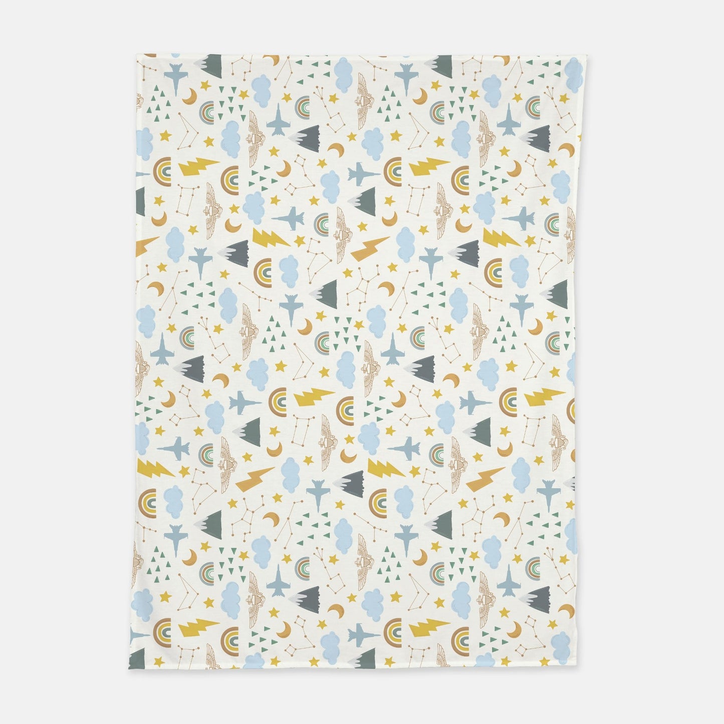 F-18C/D & Navy Pilot Wings Baby Boy Swaddle Blanket