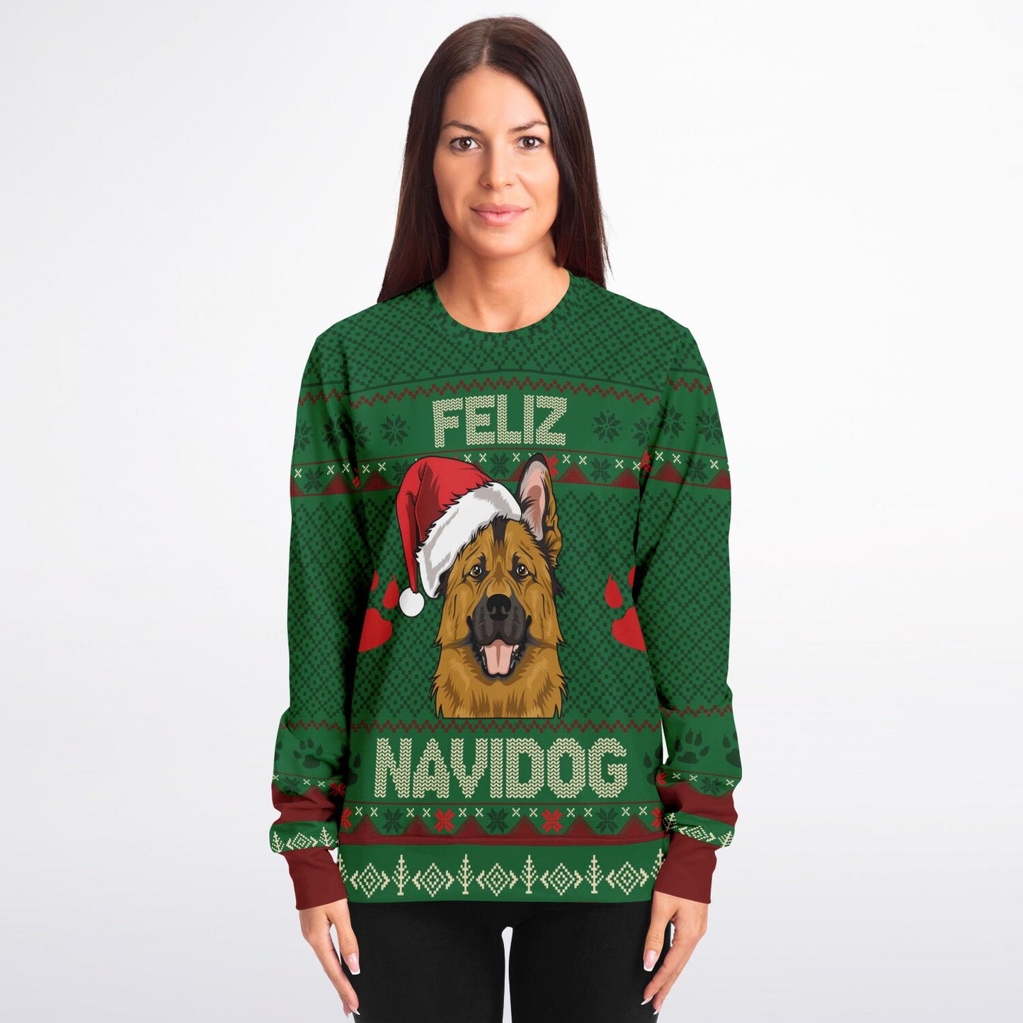 Feliz Navidog - German Shepherd Ugly Christmas Sweatshirt