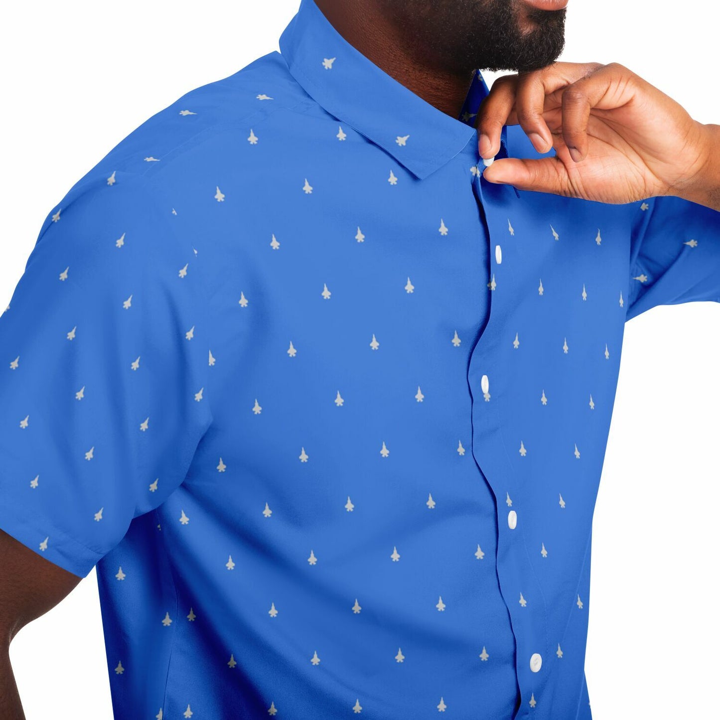 F-35B #53 shirt and #4 Jets Short Sleeve Button Down Shirt