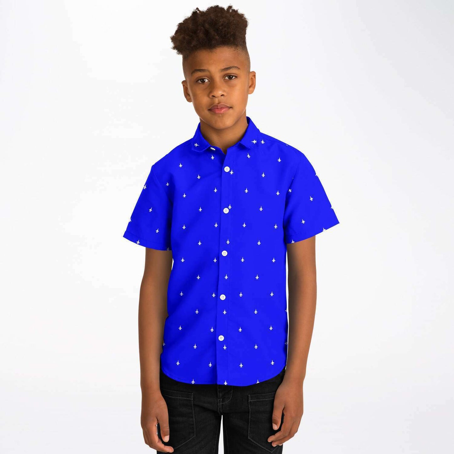 McKayla Leber SMall Kids/Youth Short Sleeve Button Down Shirt