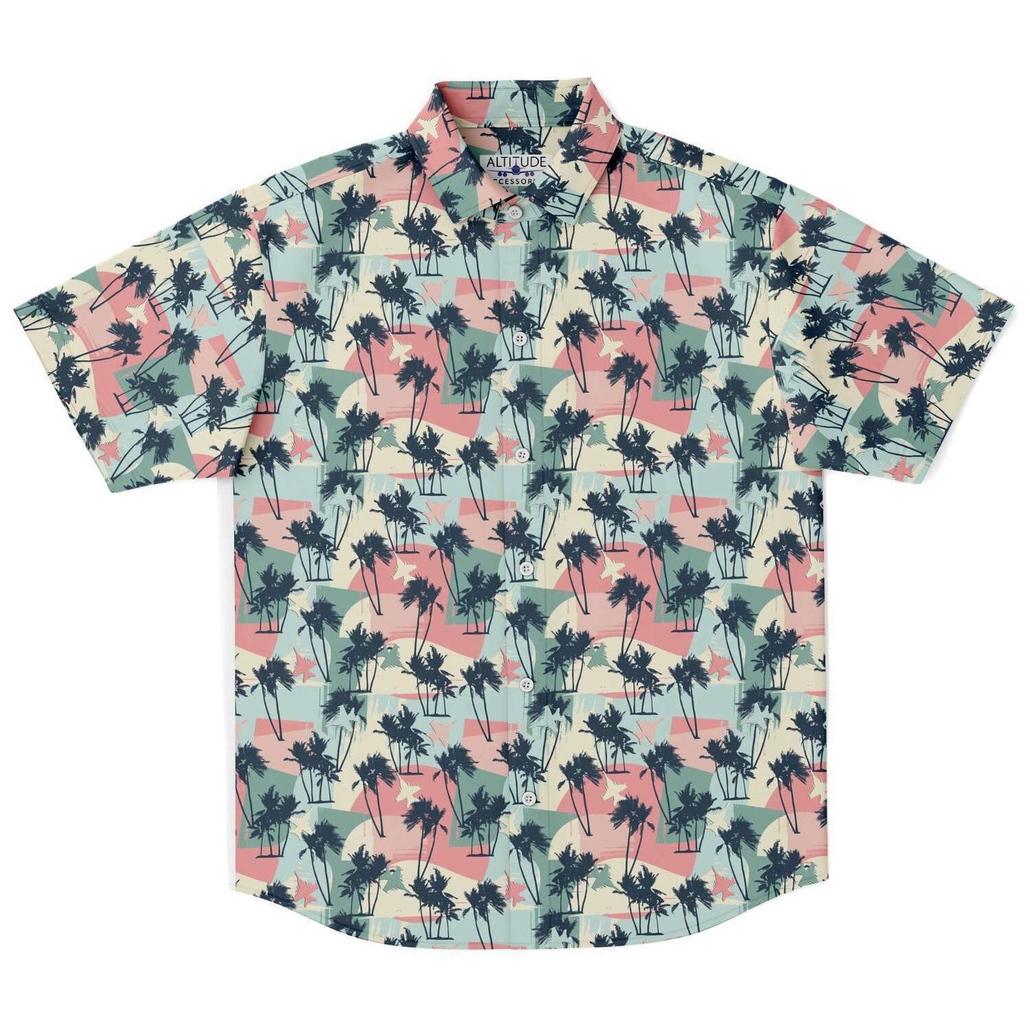 Growler full (blue jet) Retro Hawaiian Button Down