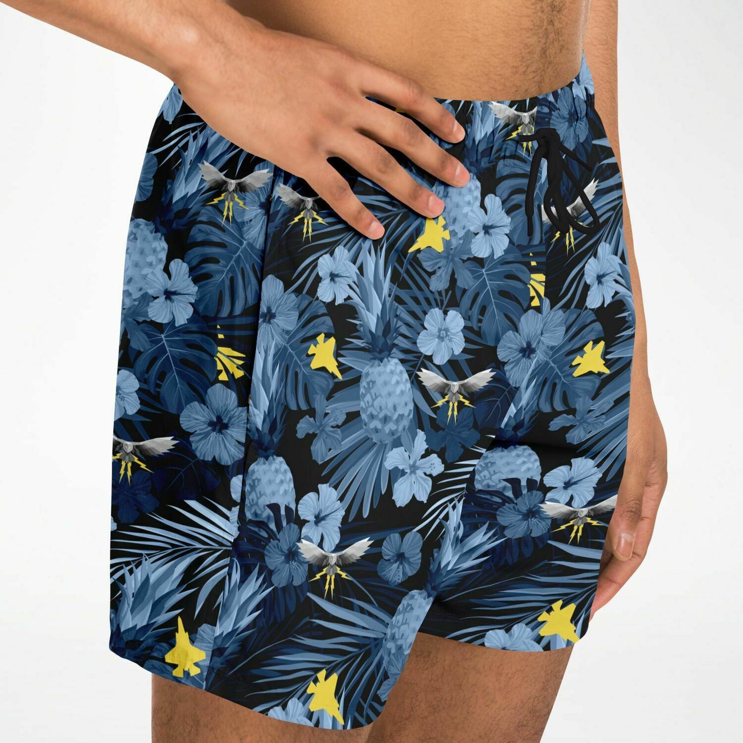 VMFAT-502 Mens 'Hawaiian Print' Swim Trunks