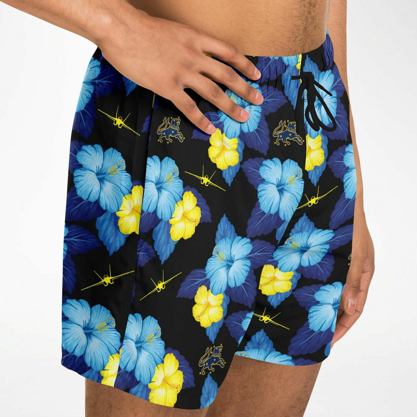 VFA-213 Blacklions 'Black Hawaiian' Swim Trunks