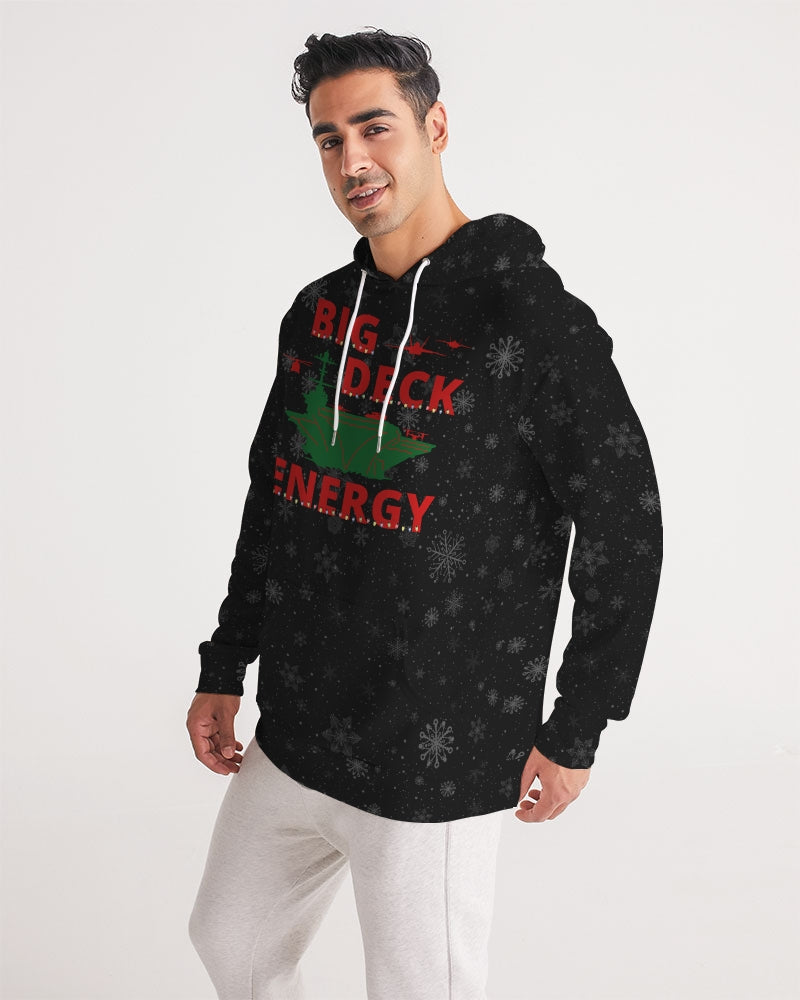 USS Nimitz 'BIG DECK ENERGY' Men's Christmas Hoodie