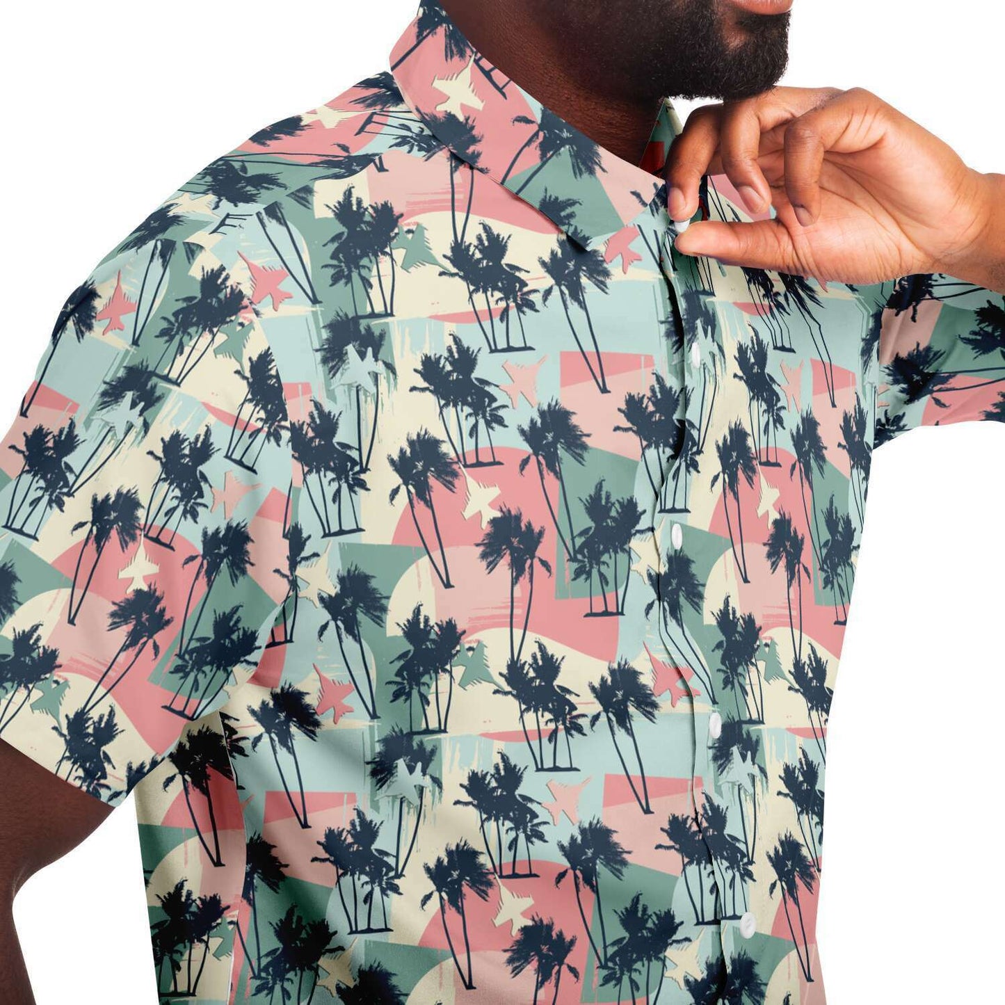 Growler full (blue jet) Retro Hawaiian Button Down
