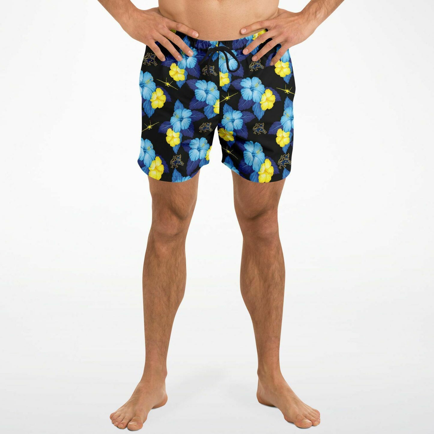 VFA-213 Blacklions 'Black Hawaiian' Swim Trunks