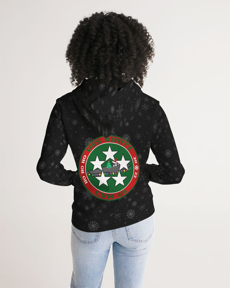 USS Nimitz 'BIG DECK ENERGY' Women's Christmas Hoodie