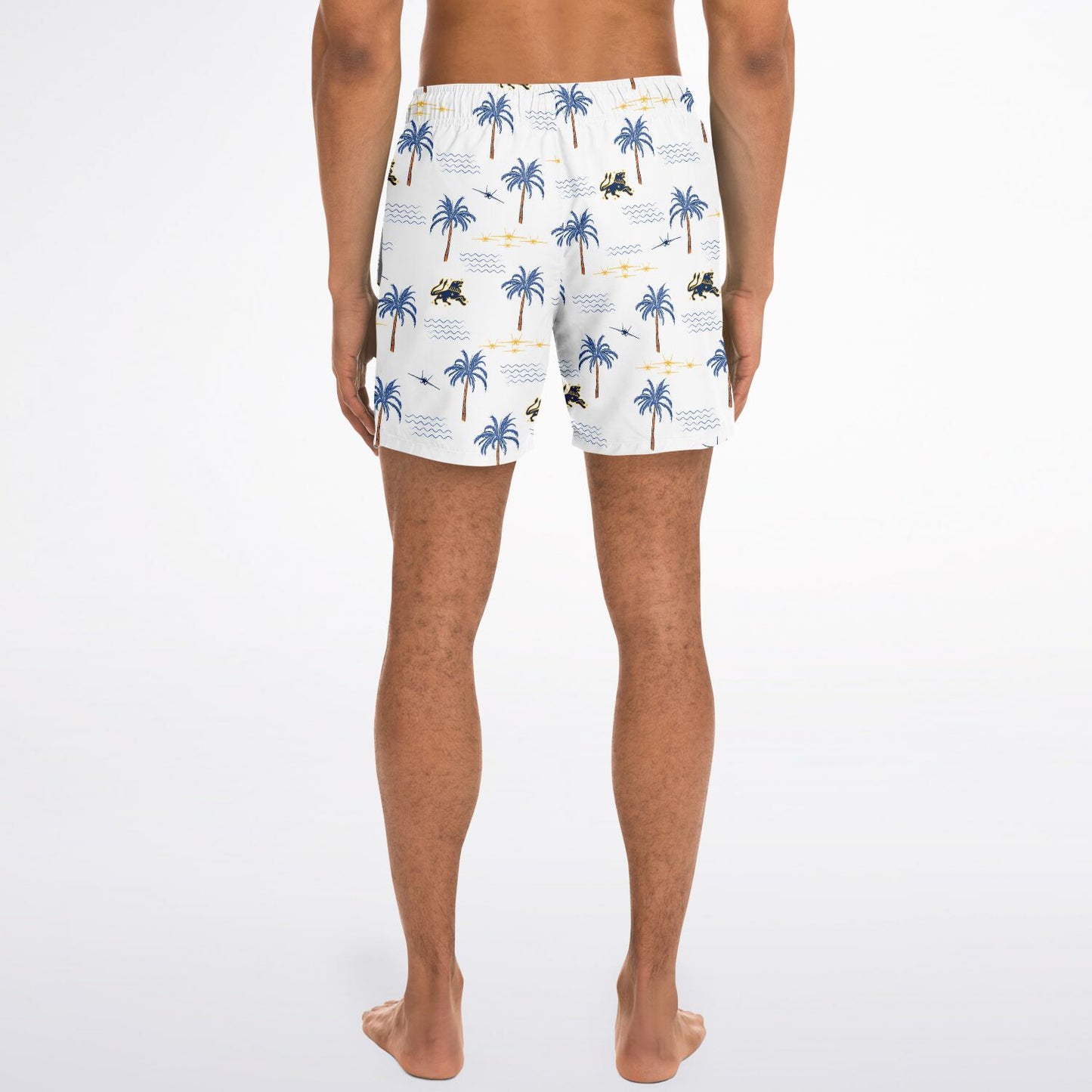 VFA-213 Mens ' White Hawaiian' Swim Trunks