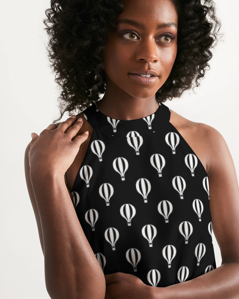 Hot Air Balloon Halter Dress