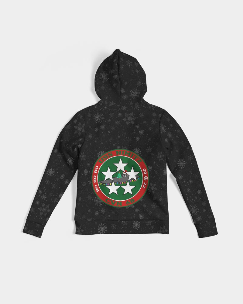 USS Nimitz 'BIG DECK ENERGY' Women's Christmas Hoodie
