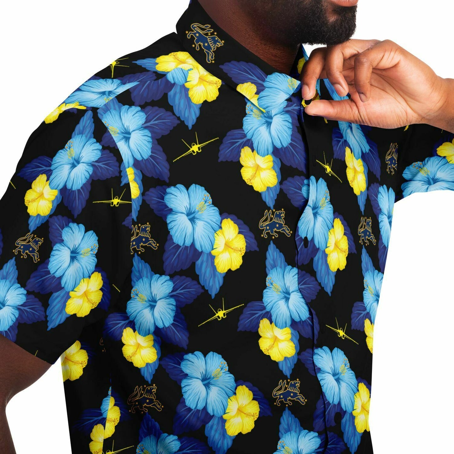 VFA-213 Blacklions ‘Black Hawaiian’ Button Down Shirt