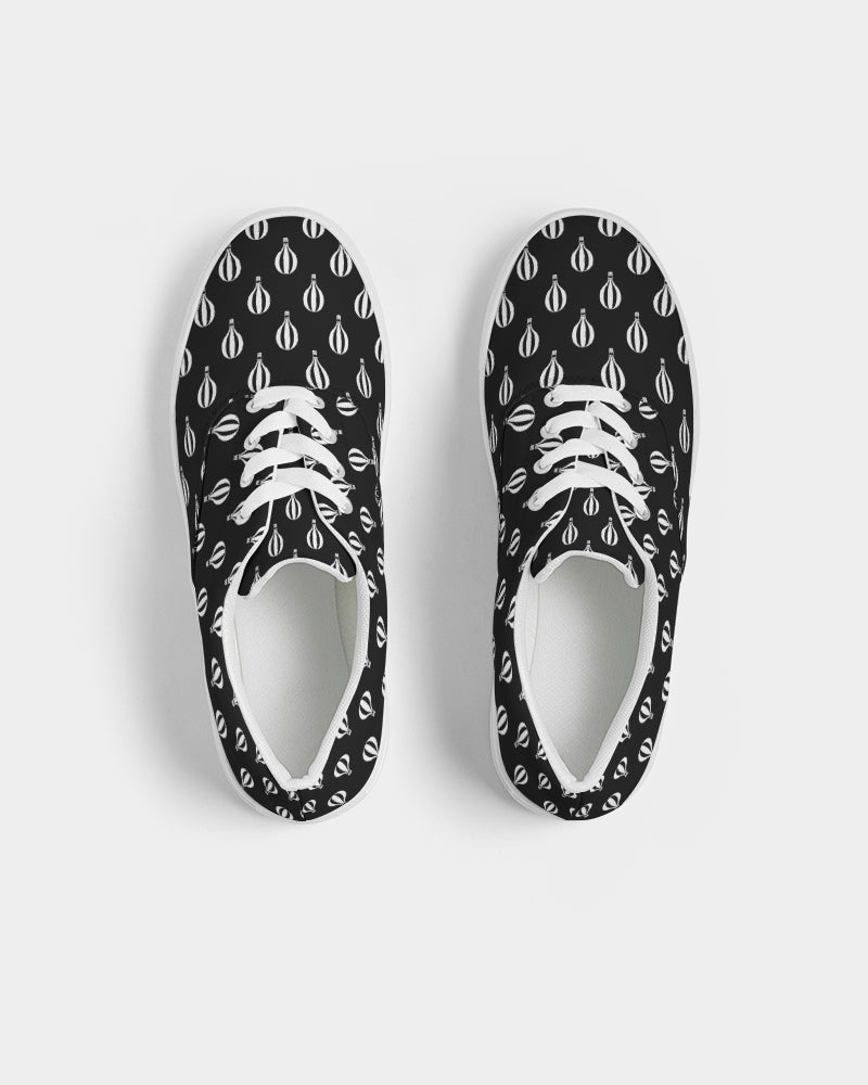 Womens Hot Air Balloon Lace Up Canvas Shoe