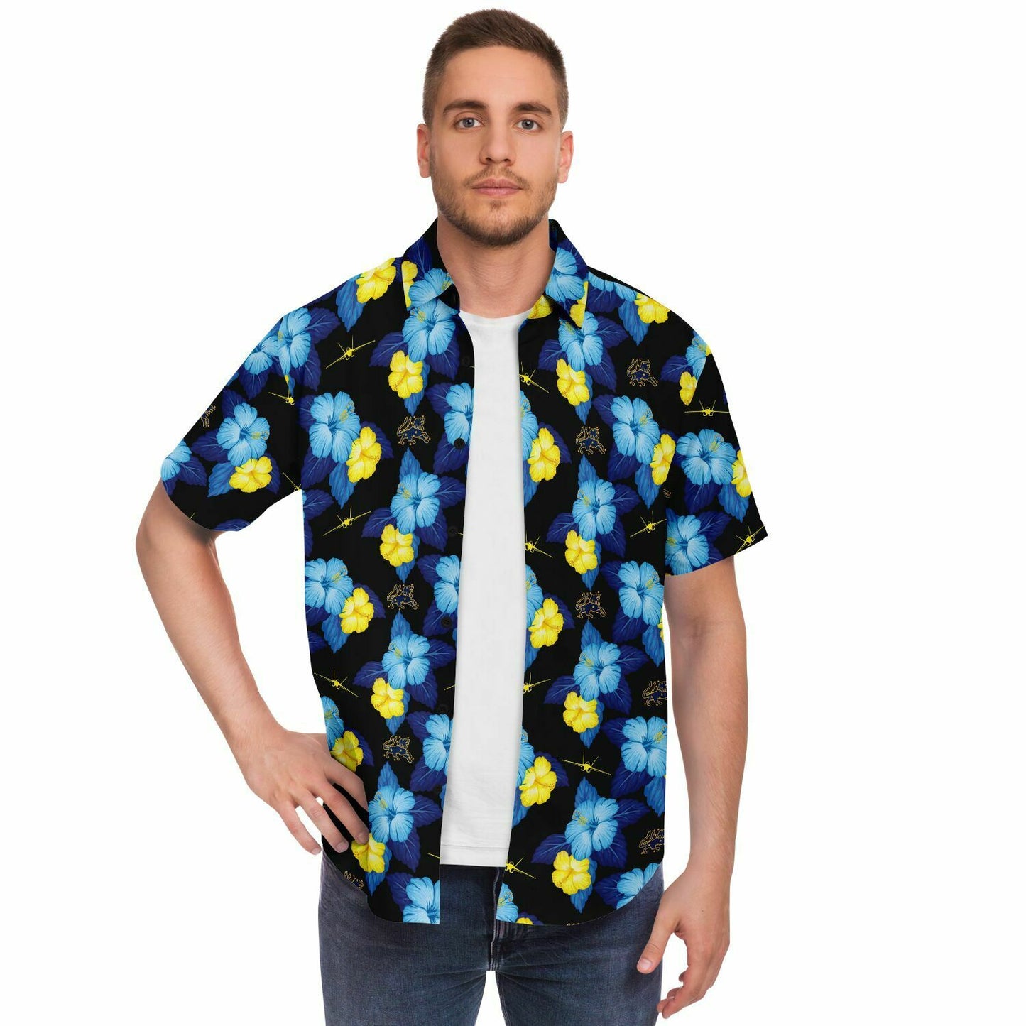 VFA-213 Blacklions ‘Black Hawaiian’ Button Down Shirt