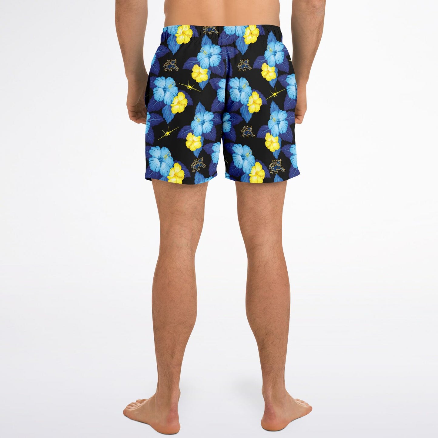 VFA-213 Blacklions 'Black Hawaiian' Swim Trunks